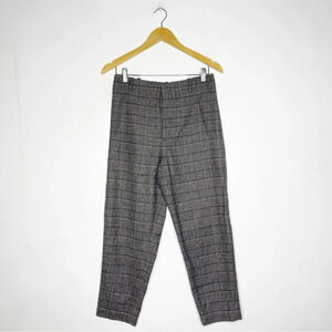 Sumo Women’s Plaid Wool Taper Trouser Pants Size Small